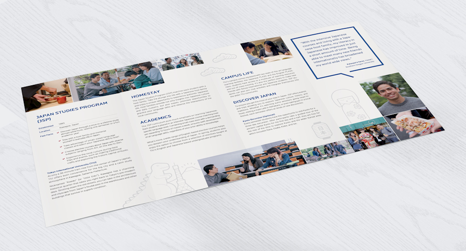 Japan Studies Program for Tokyo International University - Poster and Pamphlet Design