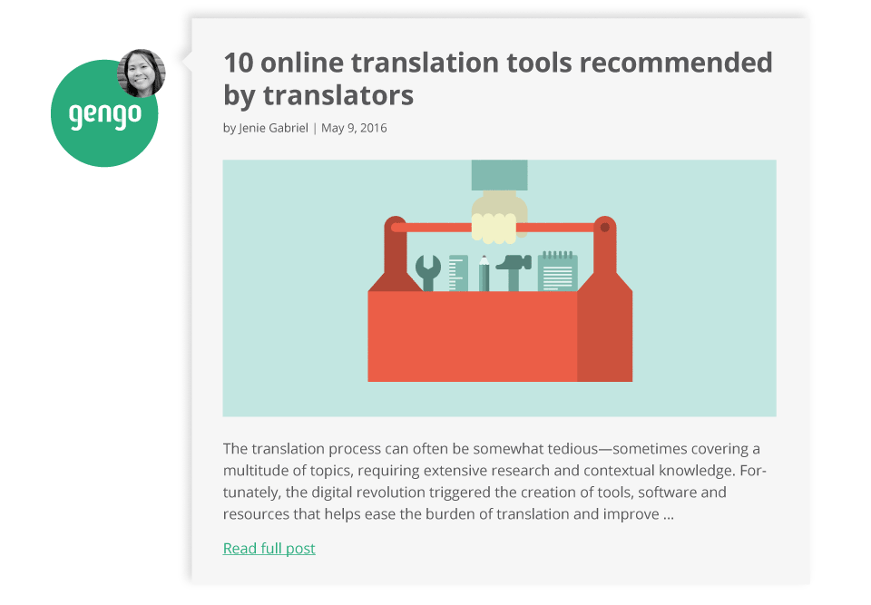 gengo japan human translation service