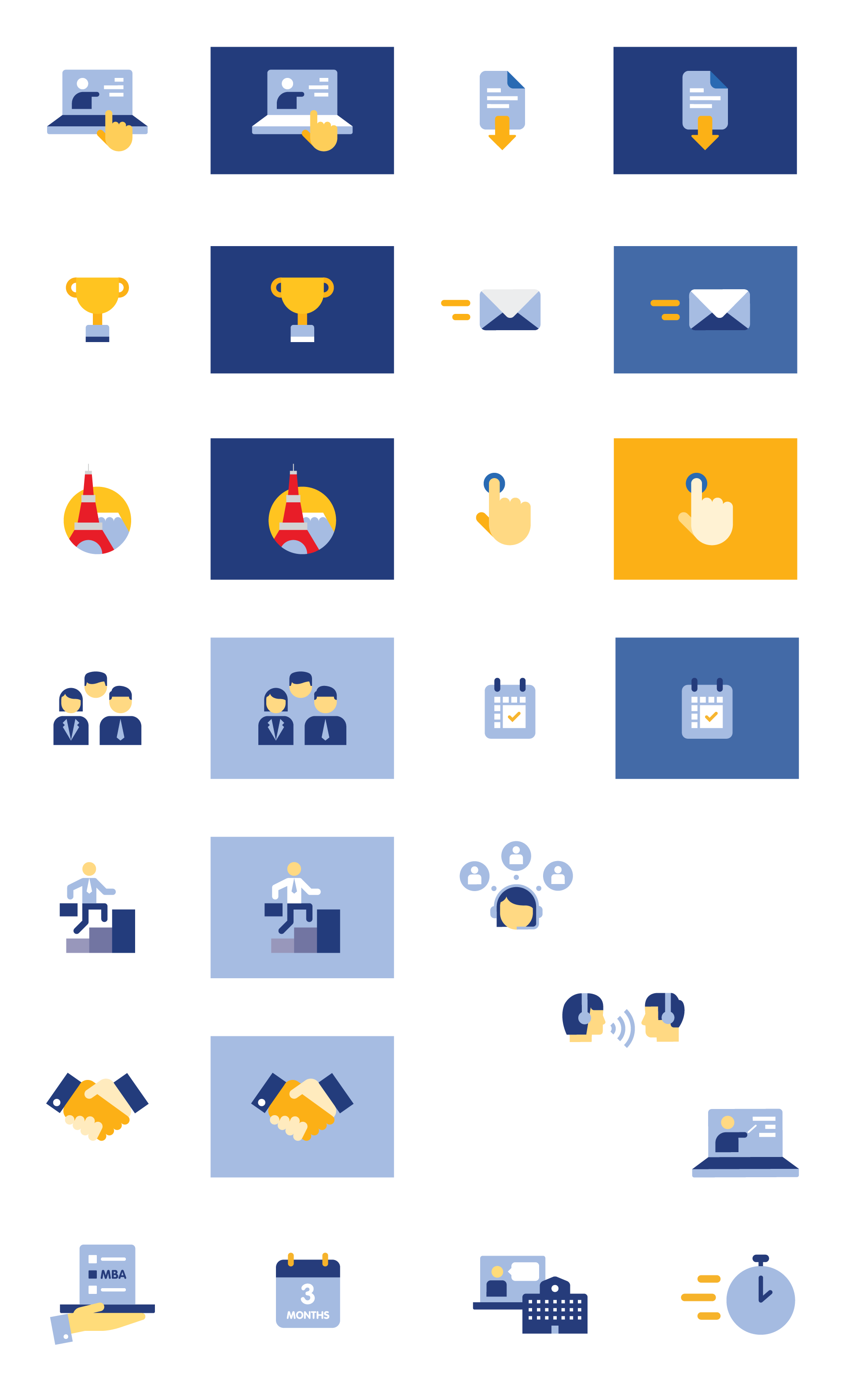 Globis University - Web Icon Design and Illustrations
