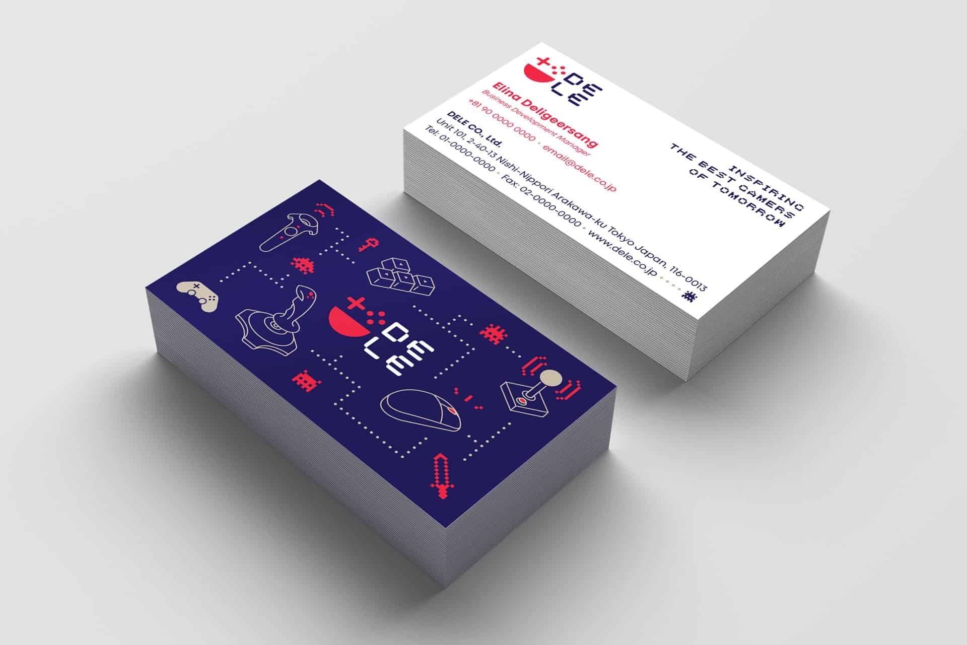 DELE - Gaming Accessory Retailer - Branding, Identity Design, Illustration, UI/UX design and print