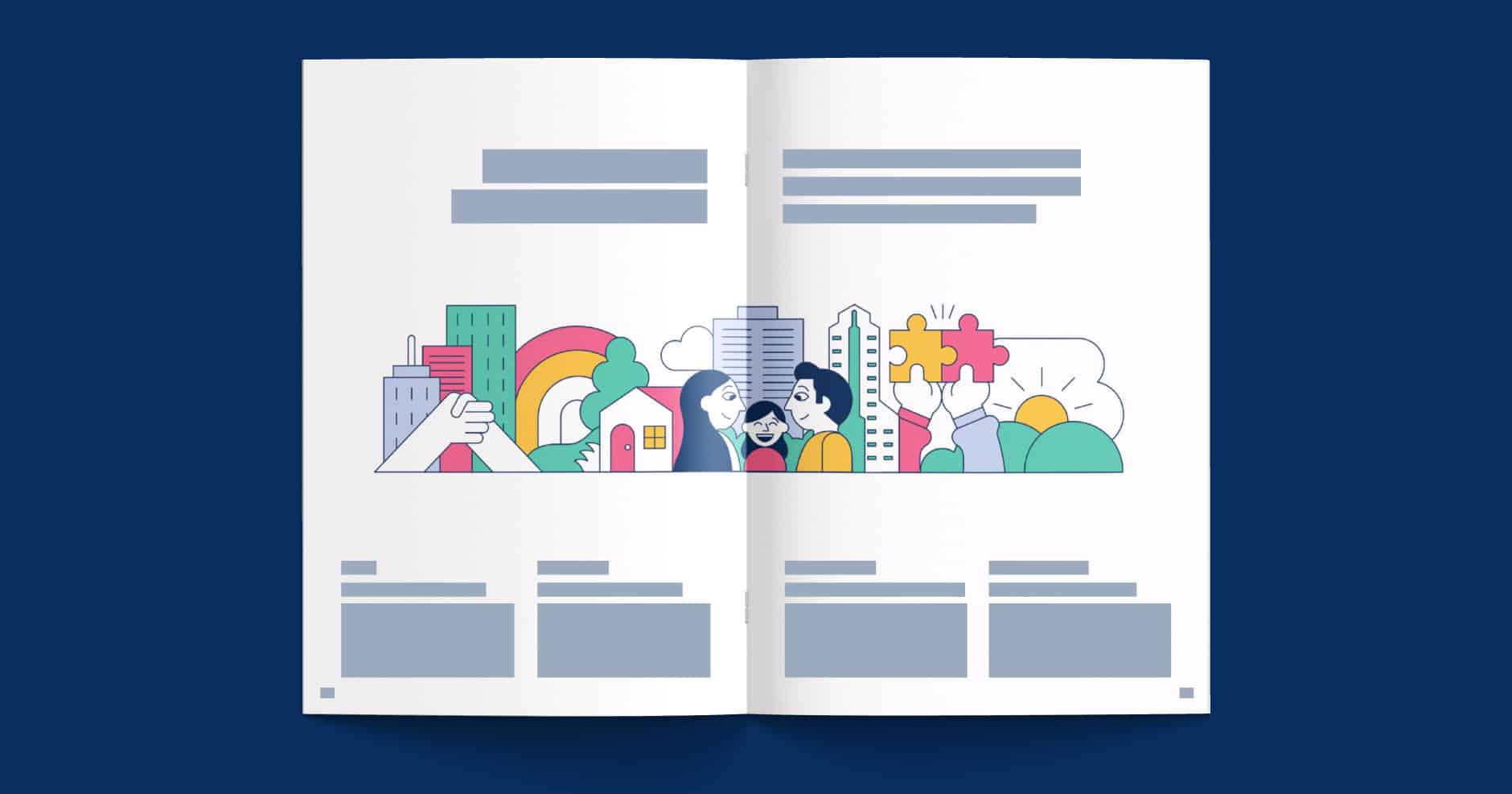 NEC Vision 2020 - Global Corporate Brochure Layout & Print Design