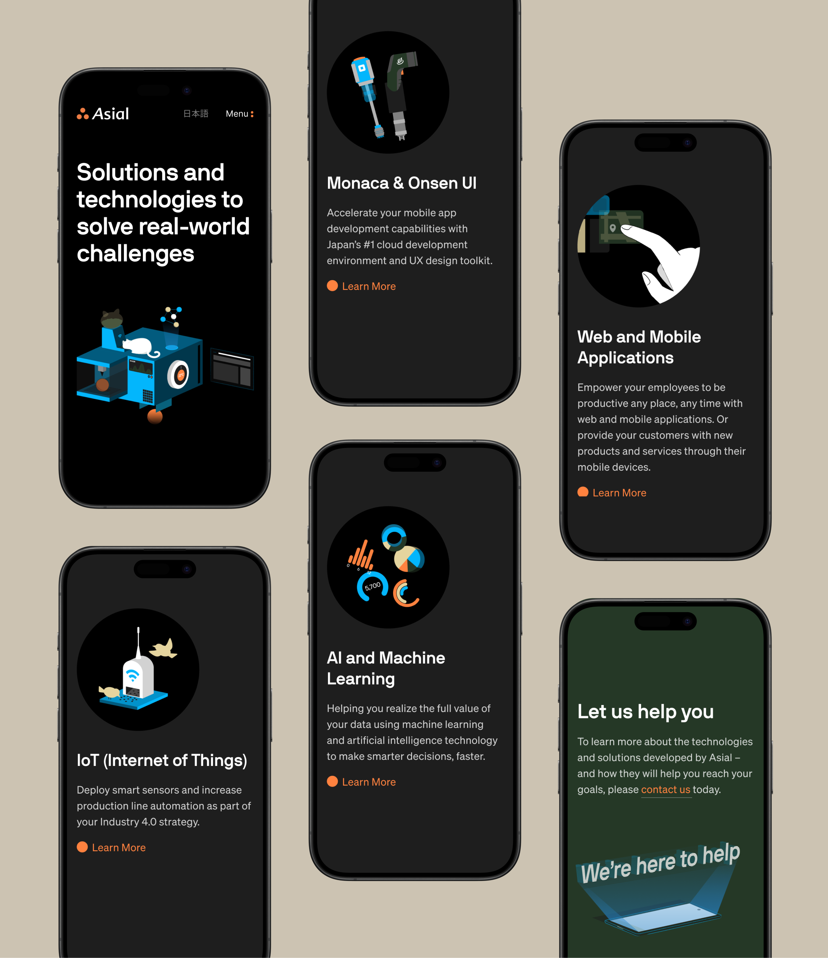 Asial - UI/UX Design, Custom Illustration, Animation and Quality Assurance